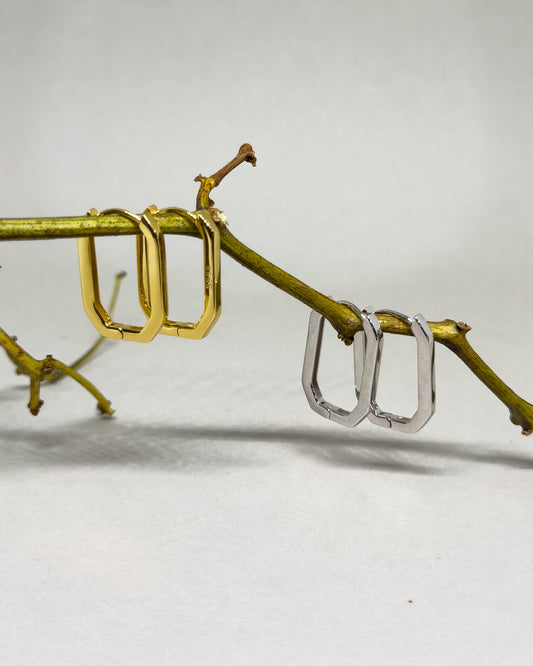 Hexelle Geometric Hoop Earrings