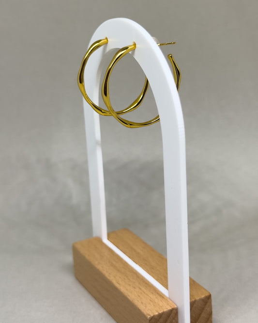 Mira Round Hoop Earrings