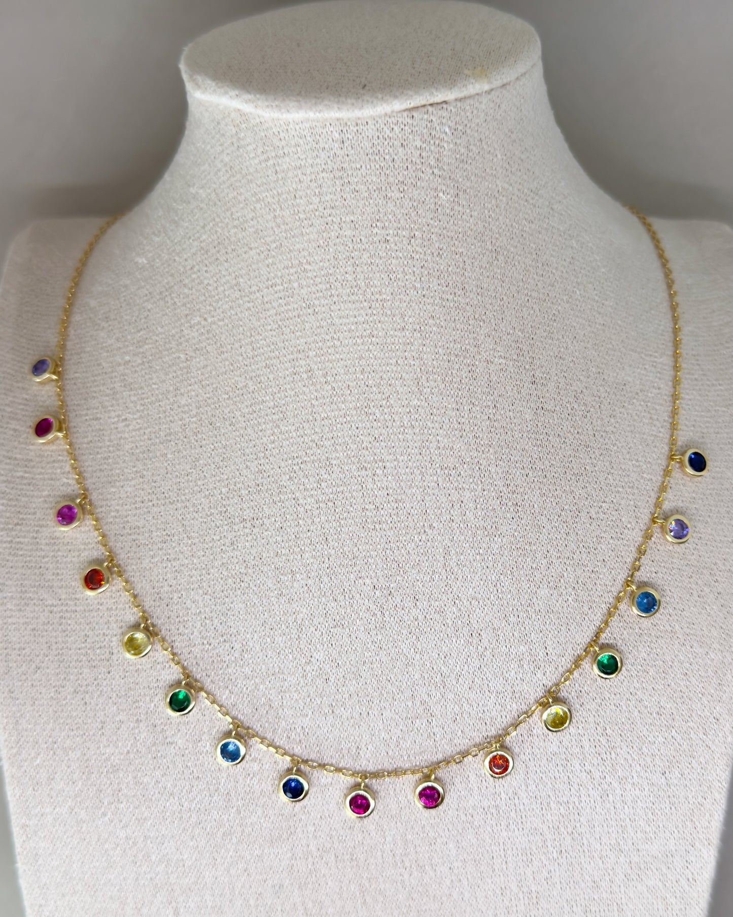 Raybow Multicolour Zircon Necklace