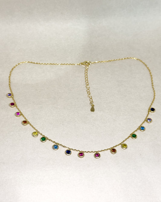 Raybow Multicolour Zircon Necklace