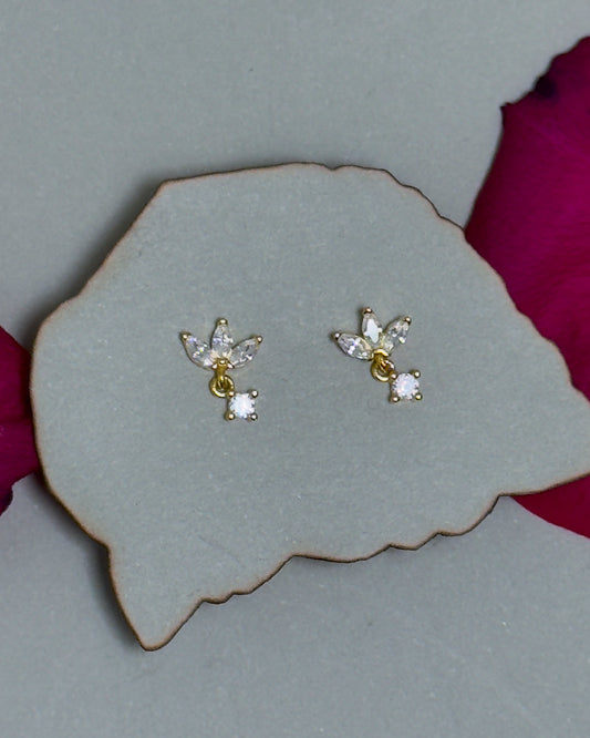 Iris Small Zircon Stud Earrings