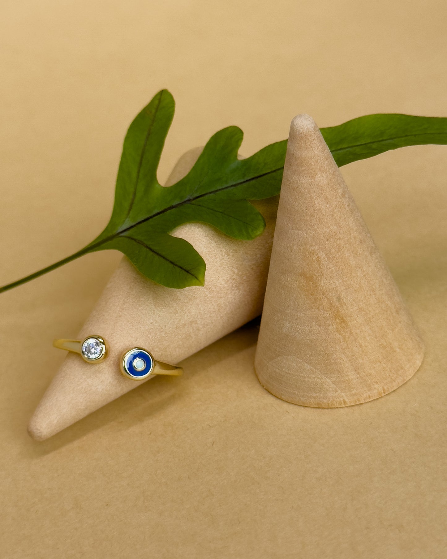 Nazaré 14K Gold Open Zircon ring