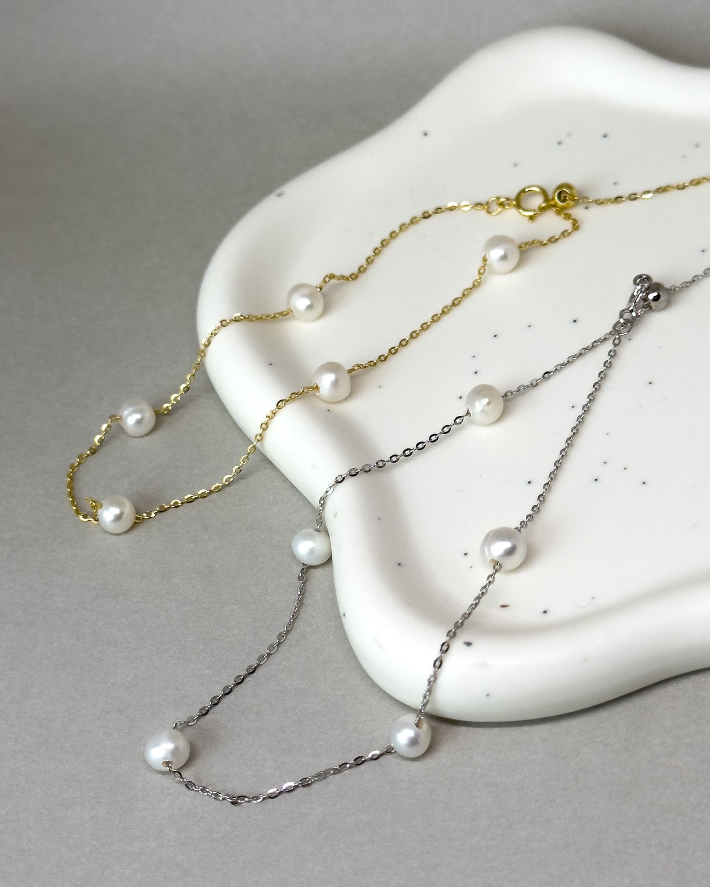 Mermaid whisper 14k Gold Pearl bracelet