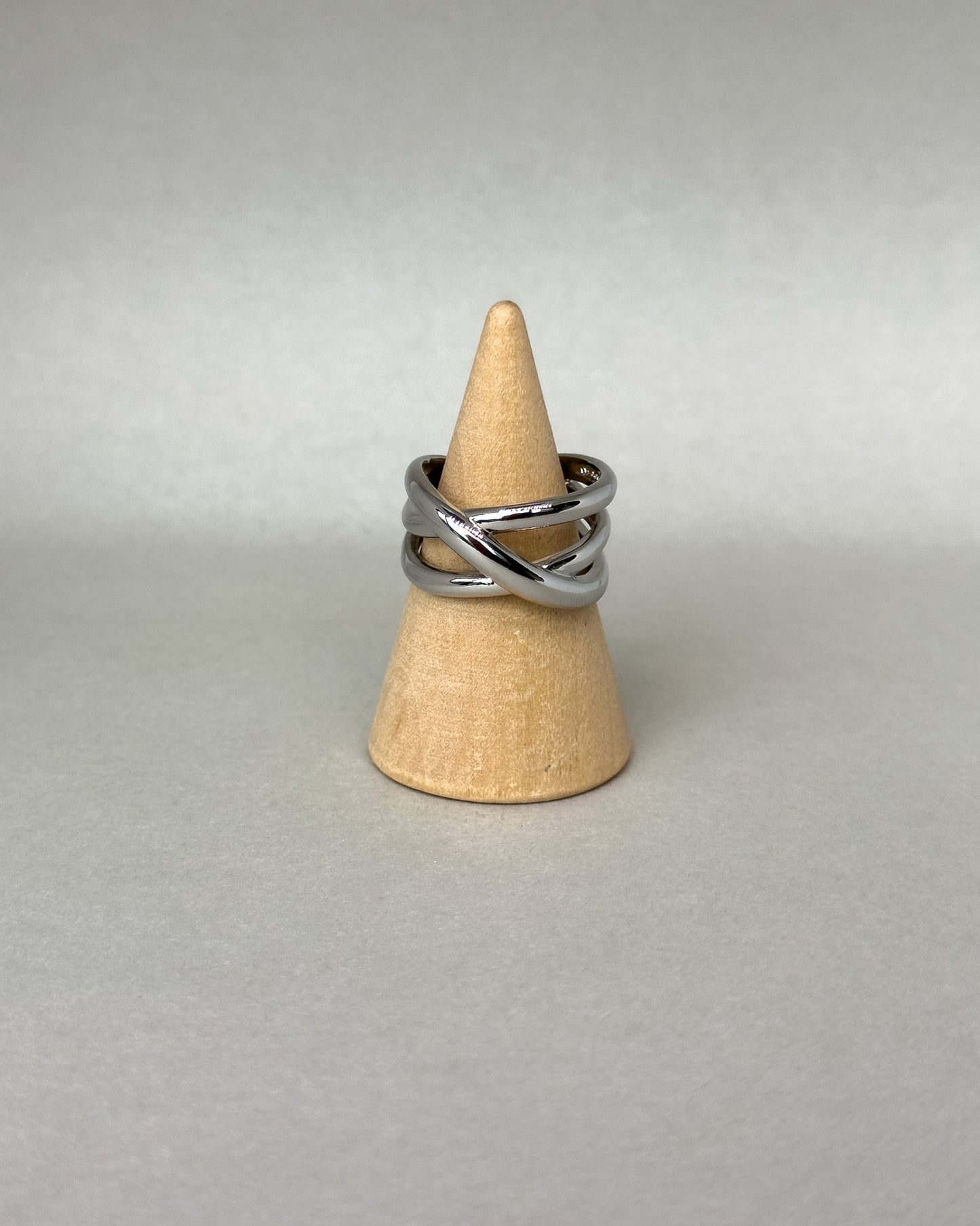 Three Tier Solid Sterling Silver Ring
