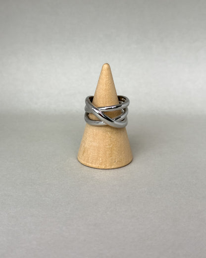 Three Tier Solid Sterling Silver Ring