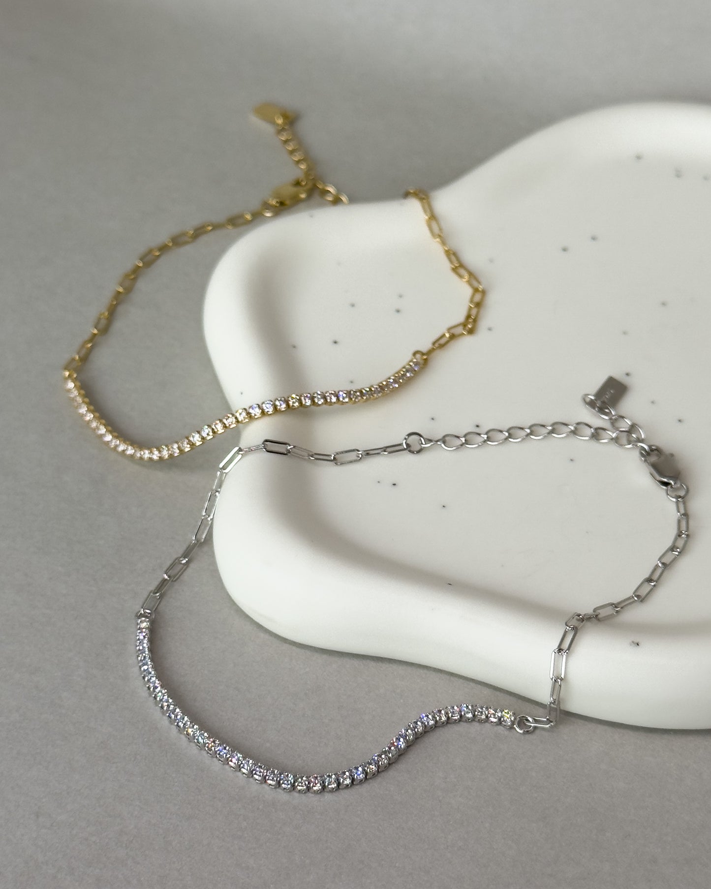 Serena 14K Gold Chain Tennis Bracelet