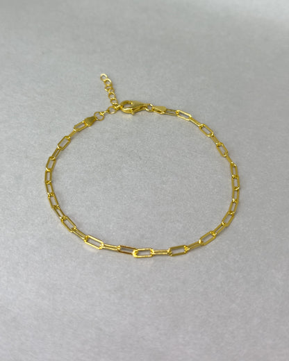 Clipt small link chain bracelet