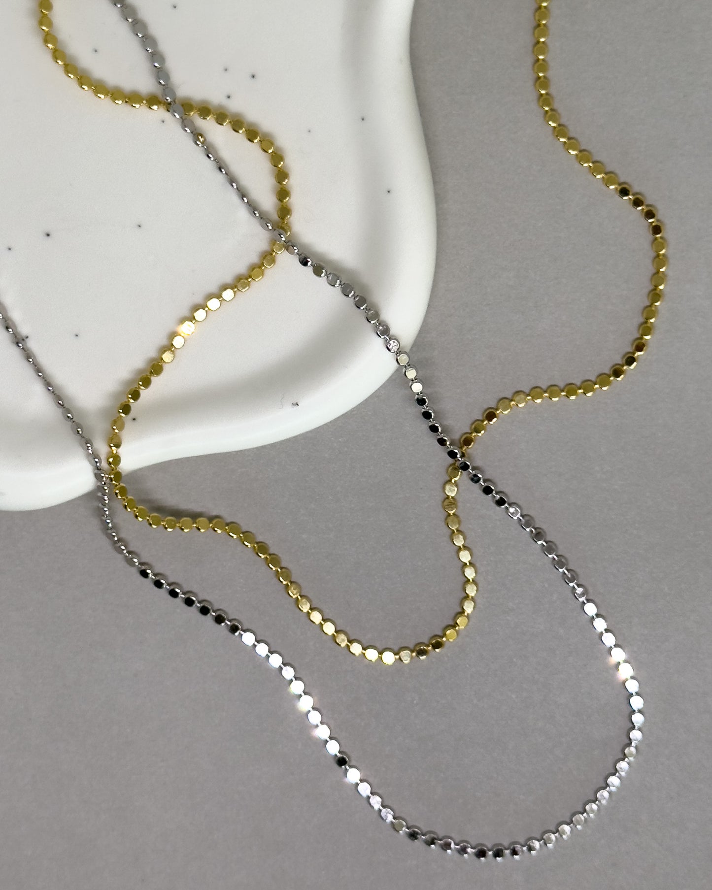 Minimalist Solid Sterling Silver Necklace