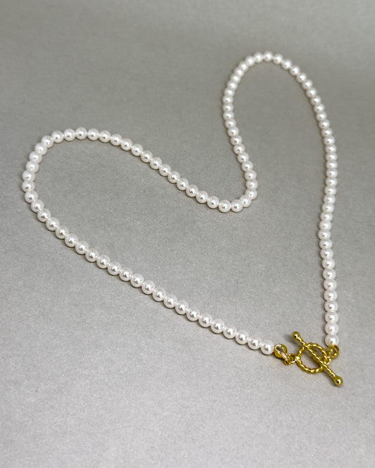 Pearl Star Front Closure Necklace