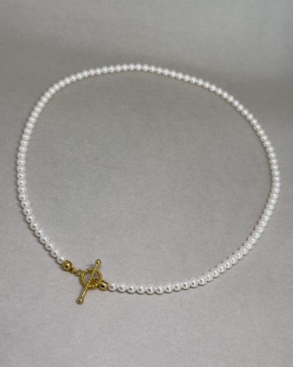 Pearl Star Front Closure Necklace