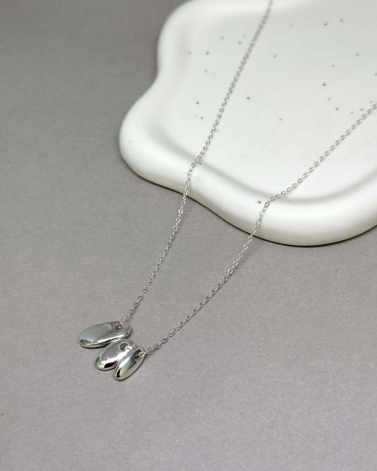 Silver Stack Three pendant Necklace