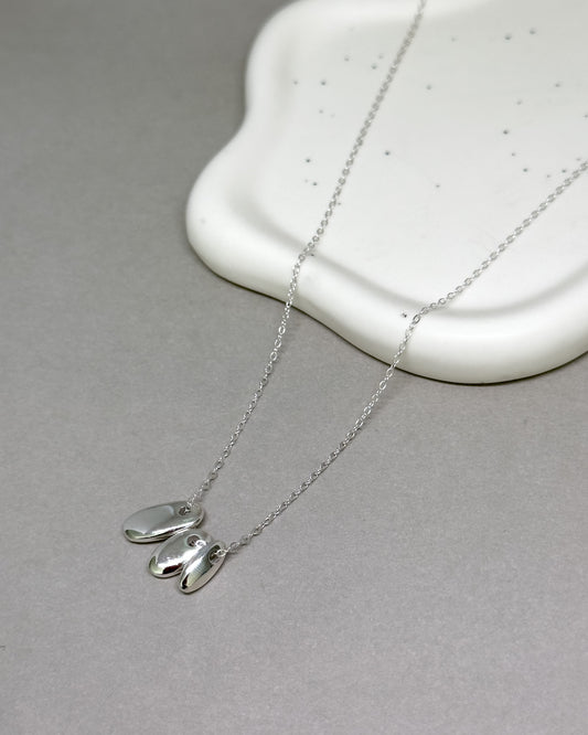Silver Stack Three pendant Necklace