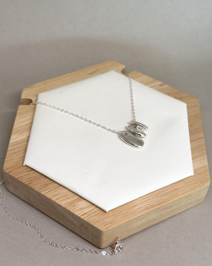 Silver Stack Three pendant Necklace