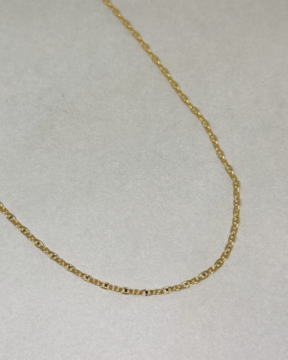 Rhombus 18K Gold Chain Link Necklace