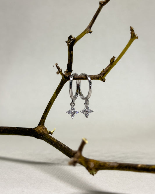 Elsa Zircon Drop Earrings