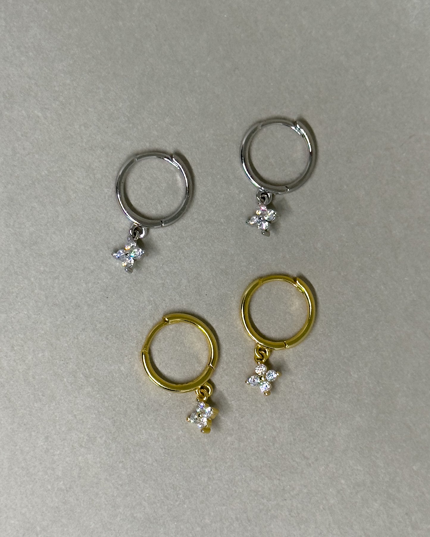 Elsa Zircon Drop Earrings