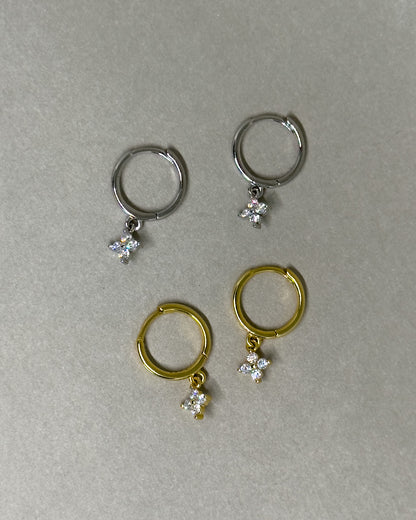 Elsa Zircon Drop Earrings