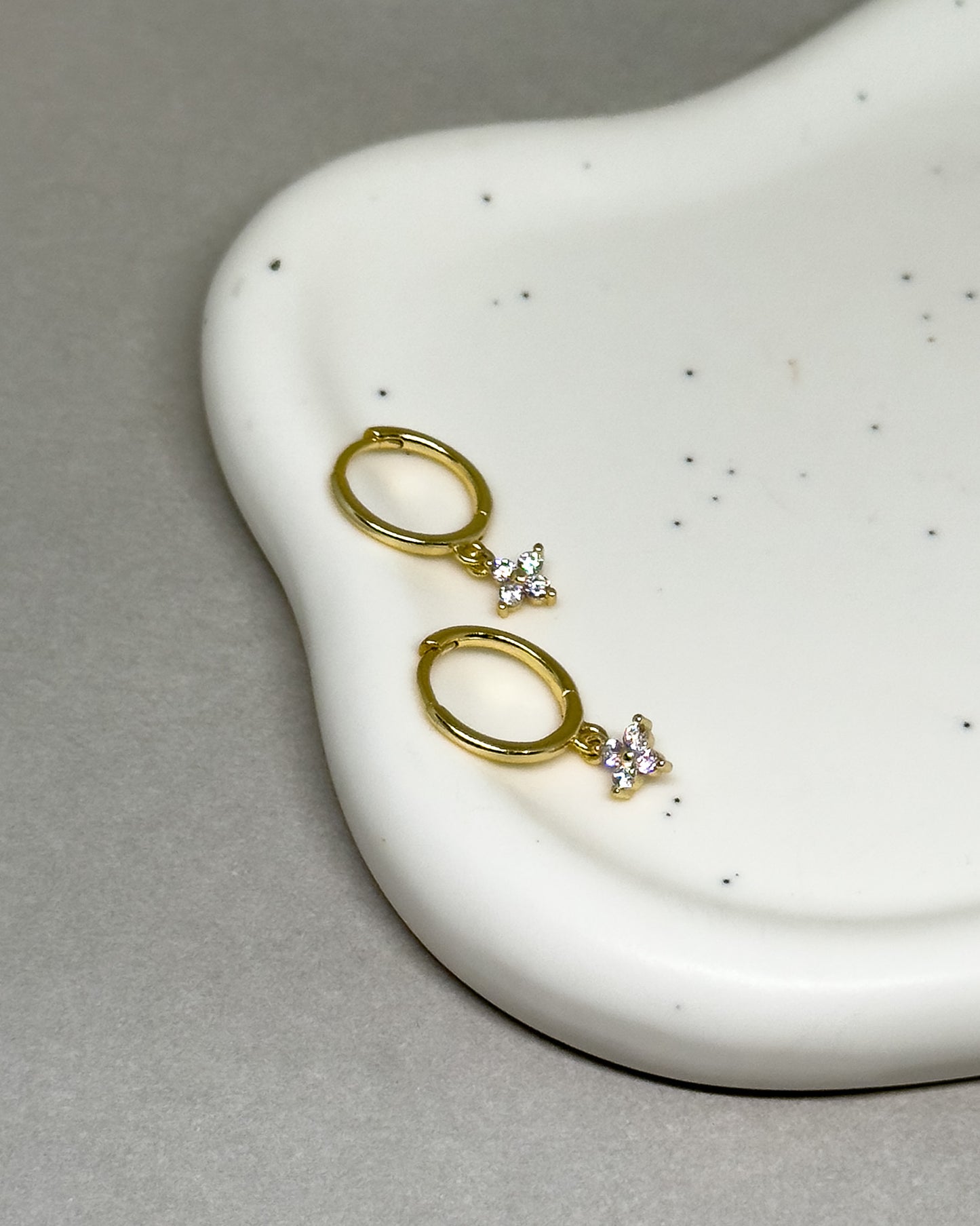 Elsa Zircon Drop Earrings