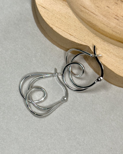 Tulip Knotted Hoop Earrings