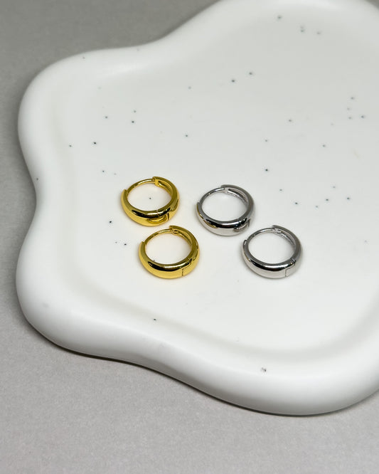 Belle Huggie Hoop Earrings