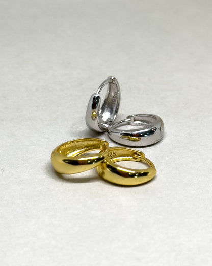 Belle Huggie Hoop Earrings