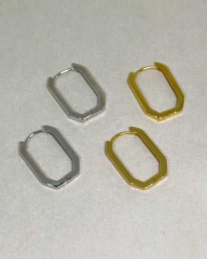 Hexelle Geometric Hoop Earrings