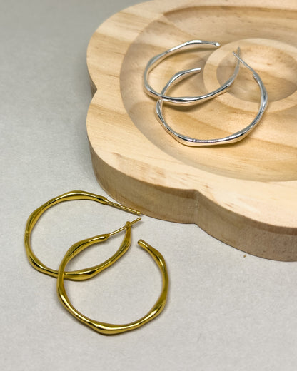 Mira Round Hoop Earrings