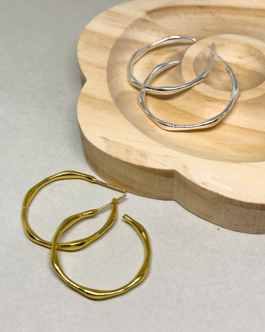 Mira Round Hoop Earrings