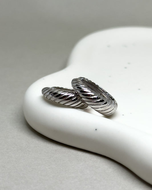 Terra Textured Small Hoop Earrings