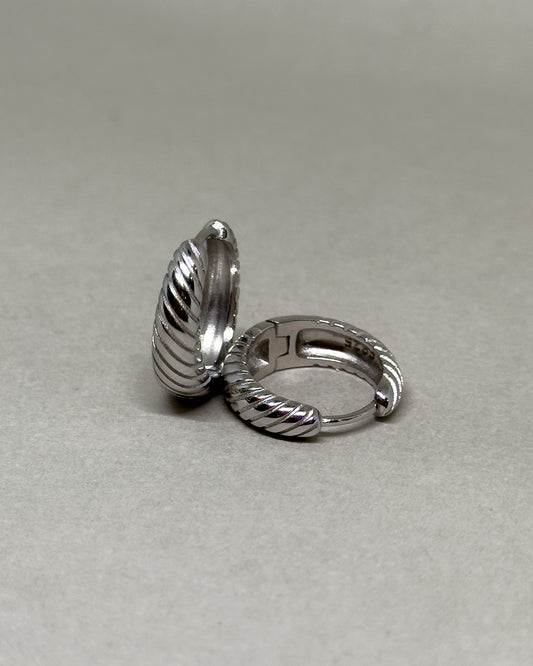 Terra Textured Small Hoop Earrings