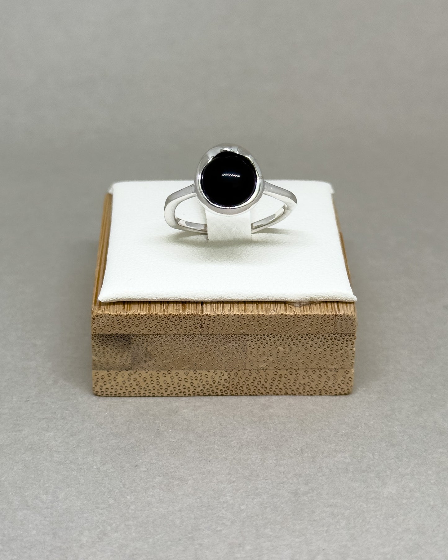 Eclipse Black Agate Ring