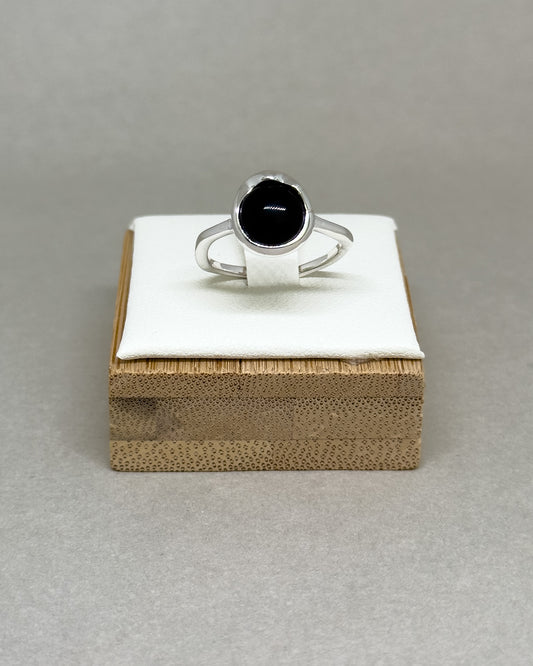 Eclipse Black Agate Ring