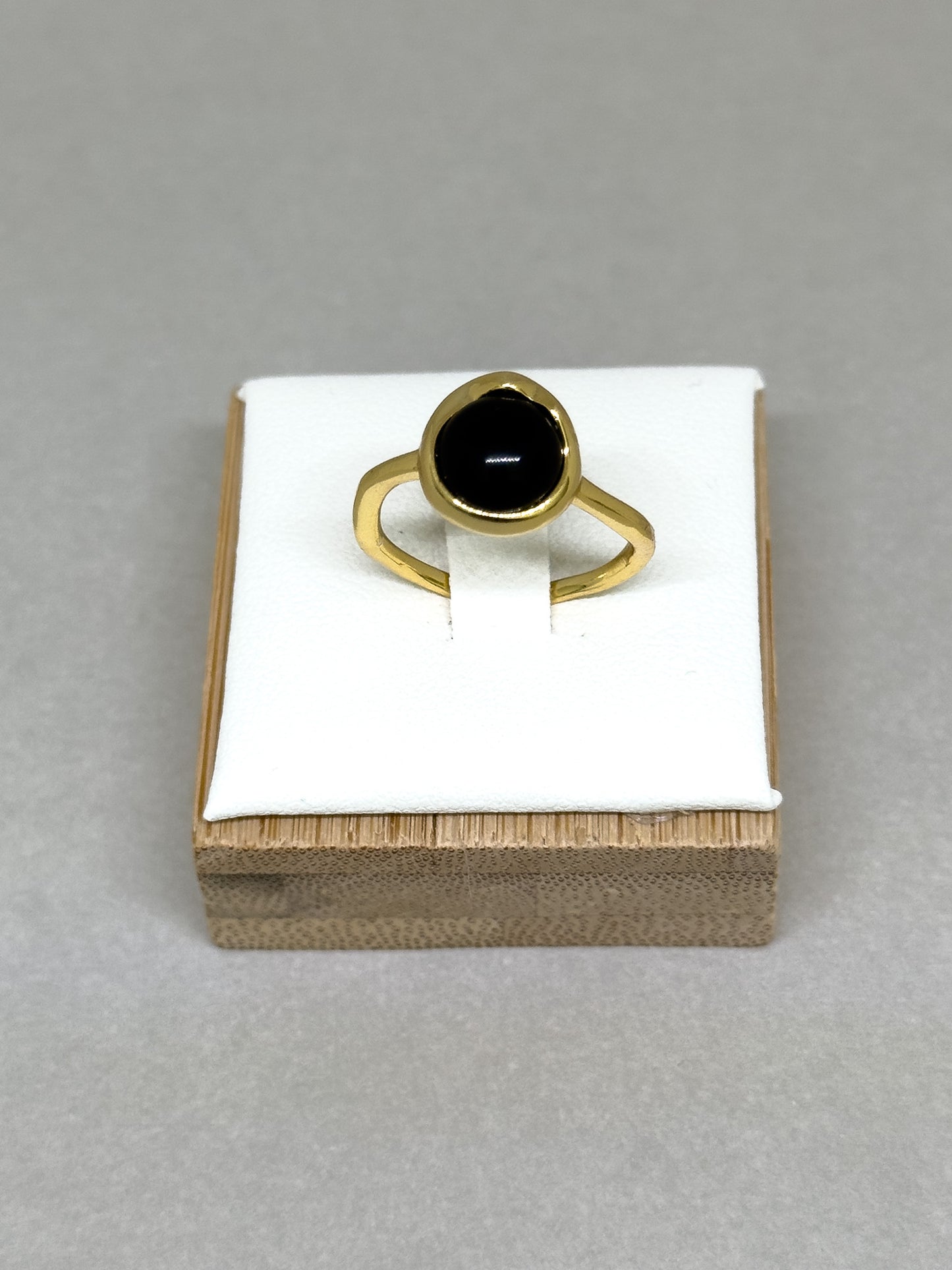 Eclipse Black Agate Ring