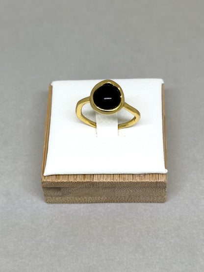 Eclipse Black Agate Ring