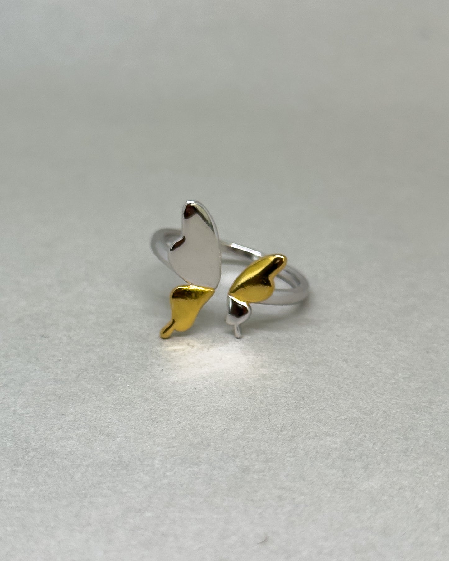 Lyria Two-tone Open Butterfly Ring