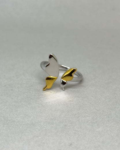 Lyria Two-tone Open Butterfly Ring