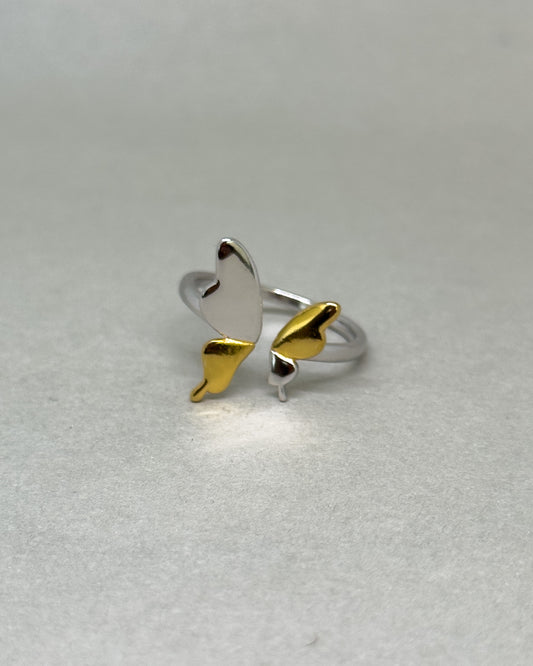 Lyria Two-tone Open Butterfly Ring