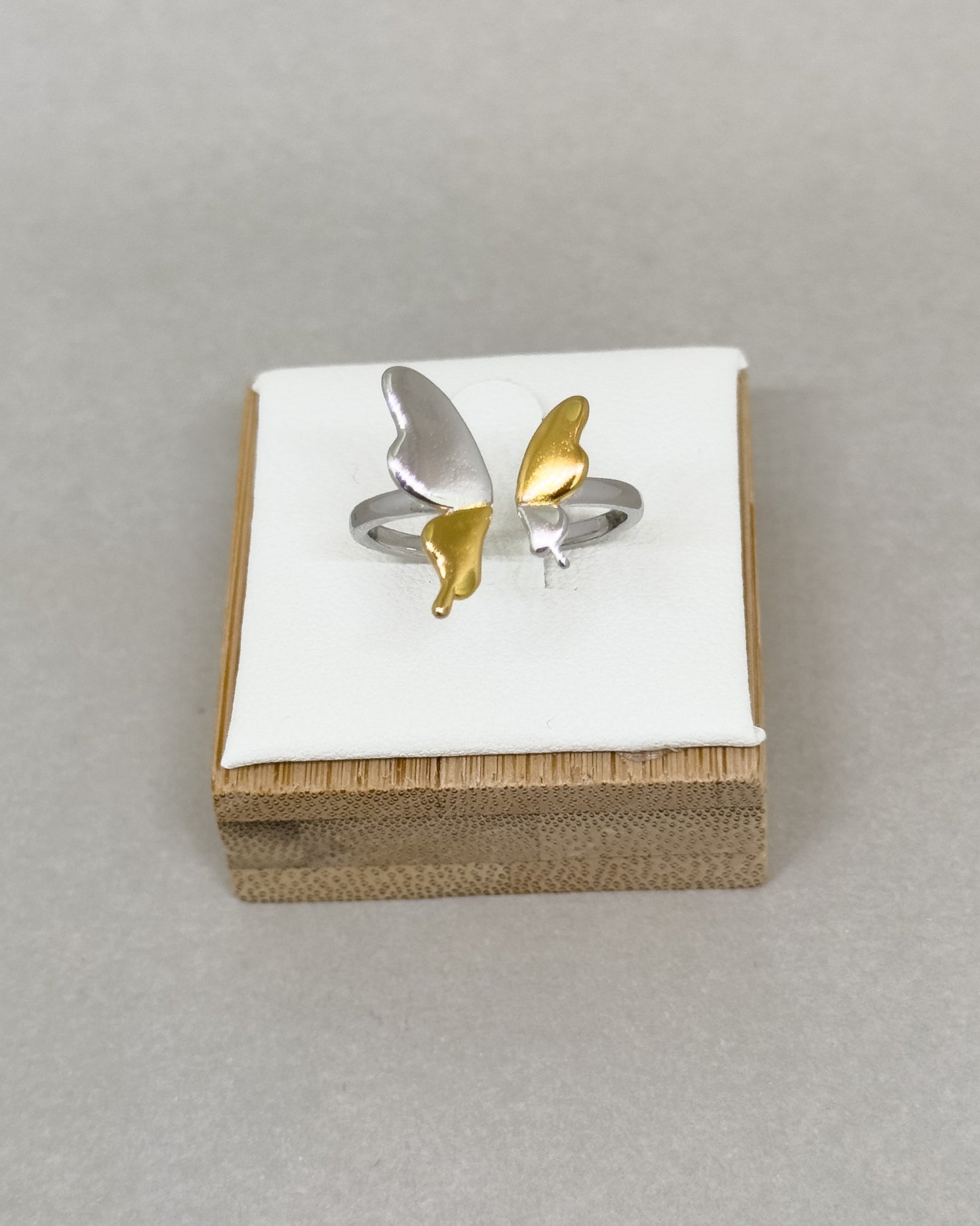 Lyria Two-tone Open Butterfly Ring