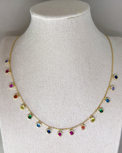 Raybow Multicolour Zircon Necklace