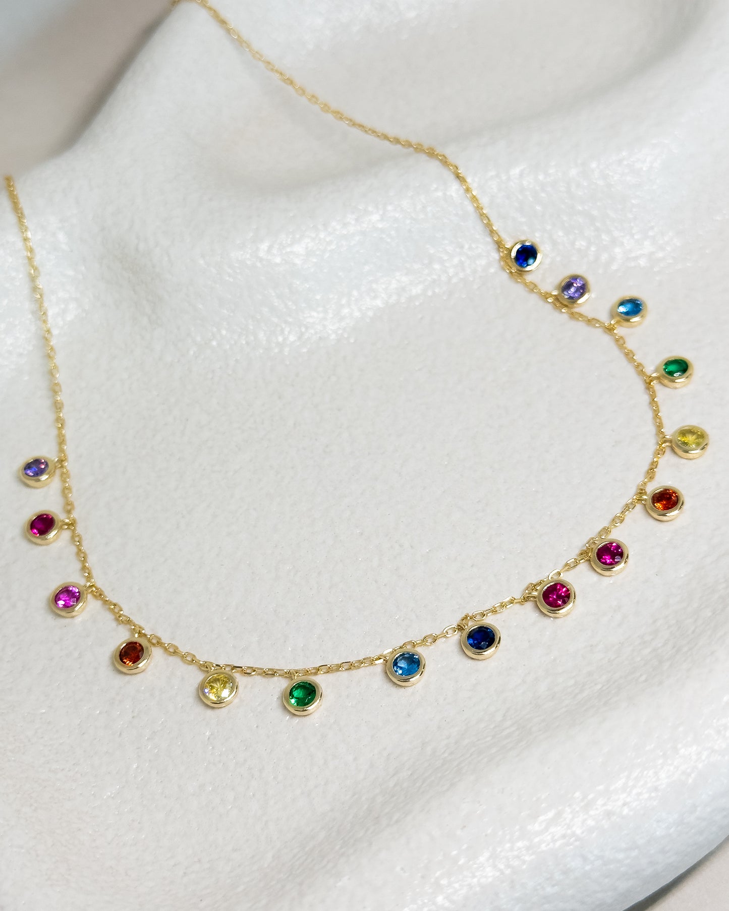 Raybow Multicolour Zircon Necklace