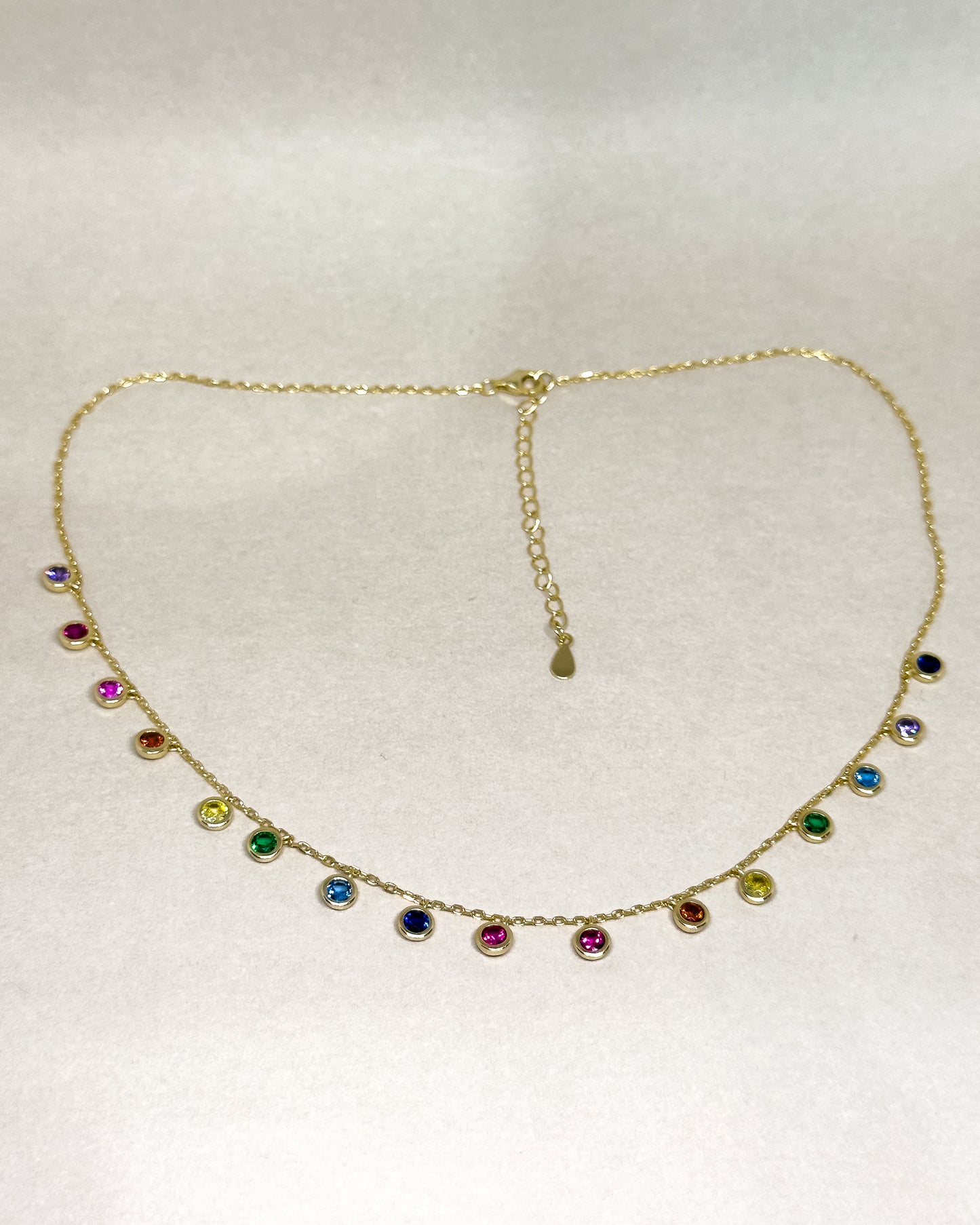Raybow Multicolour Zircon Necklace