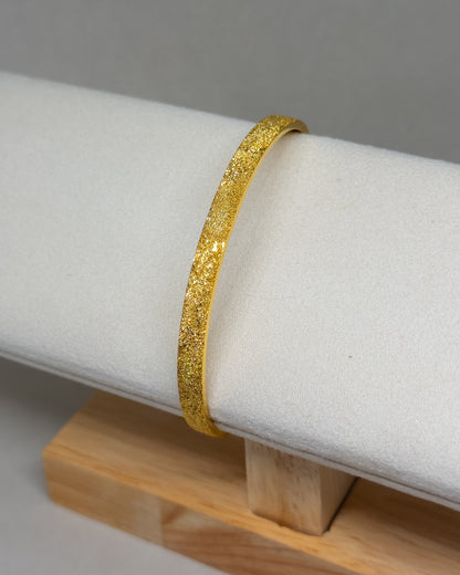 Bruna Gold Textured Bangle