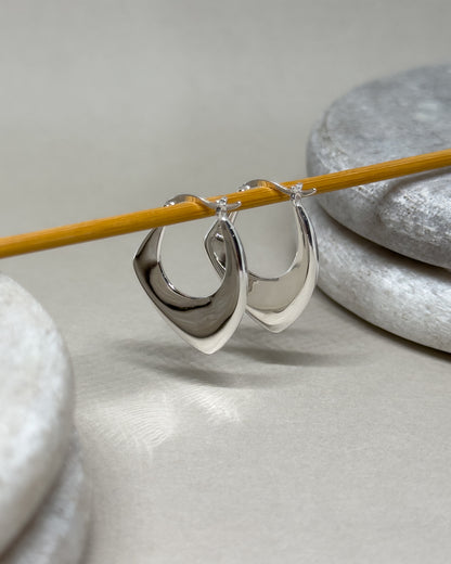 Lara Thick Irregular Hoop Earrings
