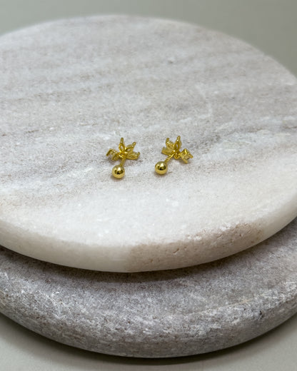 Iris Small Zircon Stud Earrings