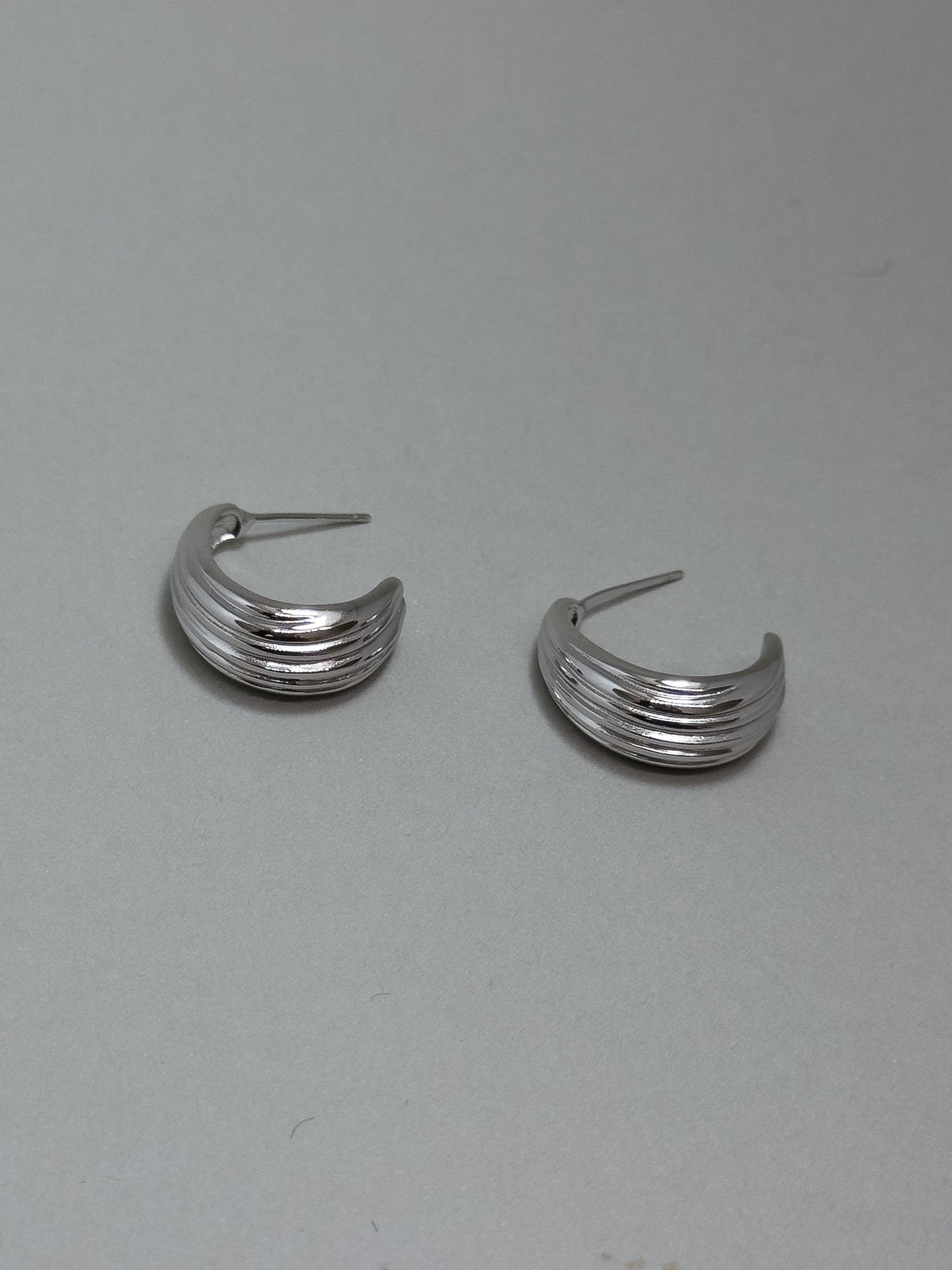 Arq Textured Hoop Earrings