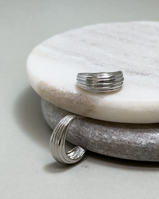 Arq Textured Hoop Earrings