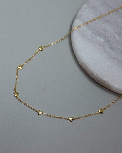 Dainty Gold Heart Necklace